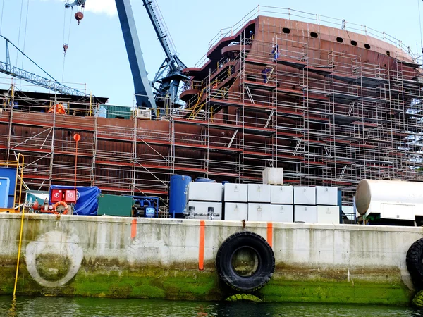 Eski gemi yakın çekim