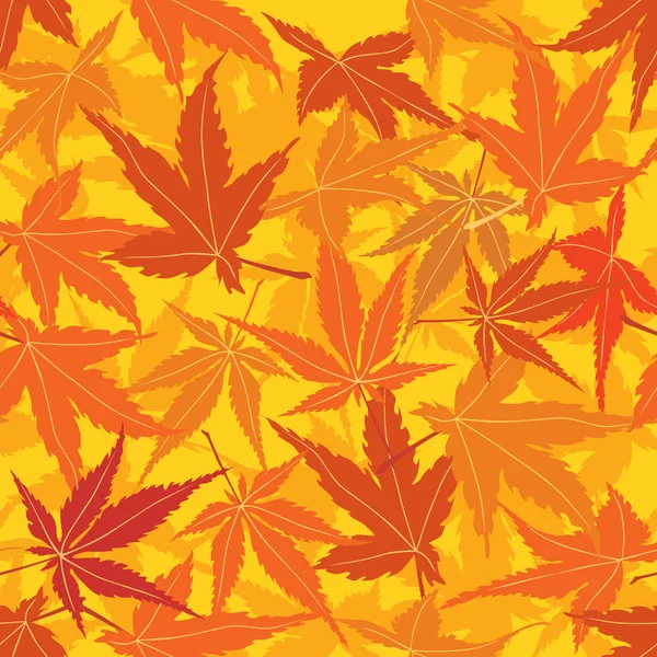 Herfstbladeren naadloze achtergrond in Japanse stijl — Stockfoto