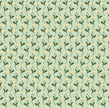 çiçekler kıvrık ile seamless modeli arka plan