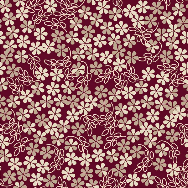 Motif floral sans couture — Image vectorielle