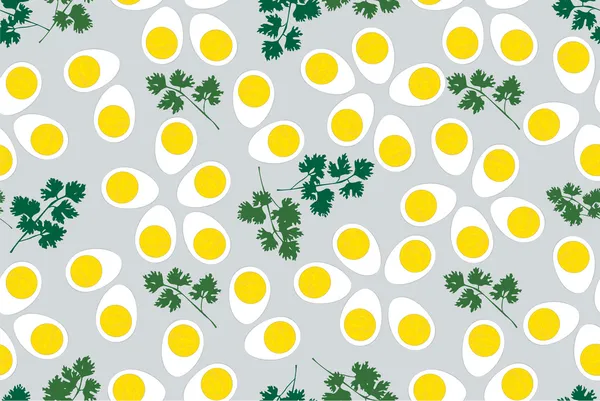 Egg seamless pattern. — Stock Vector