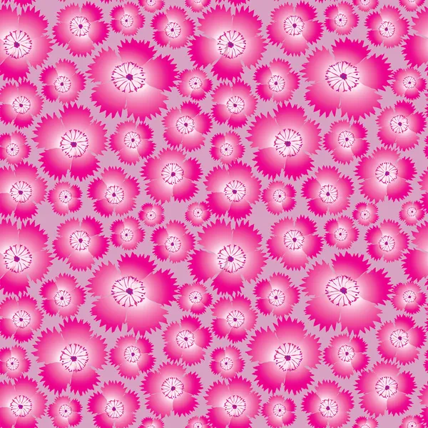 Patrón sin costuras con flores rosas — Archivo Imágenes Vectoriales