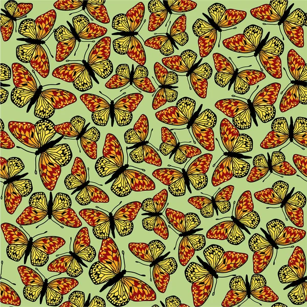 Fondo sin costuras de las mariposas — Archivo Imágenes Vectoriales