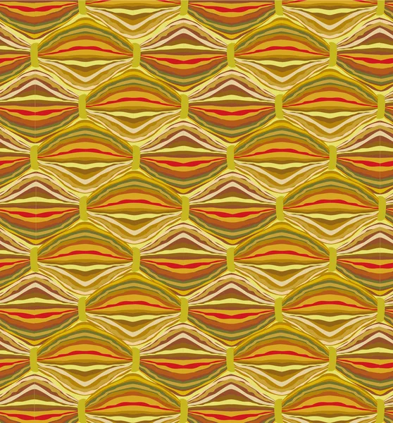 抽象的な波状のシームレスなパターン。自然茶色の背景 — ストックベクタ