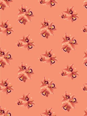 çiçek orkide ile Seamless Modeli