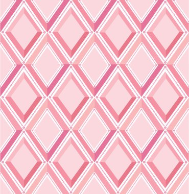 Lila ve pembe elmas ile sorunsuz vektör desen