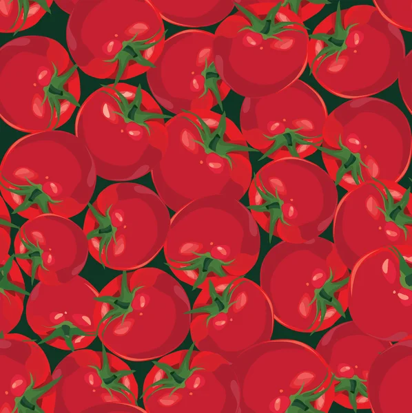 Sfondo senza soluzione di continuità da maturo pomodoro vegetale autunno — Vettoriale Stock