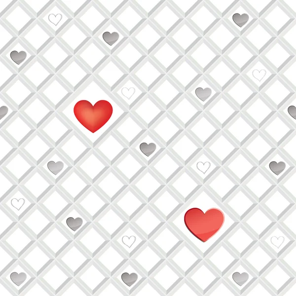 Seamless pattern with hearts — Stock Photo, Image