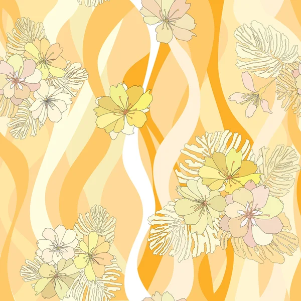 Fondo vector floral — Vector de stock