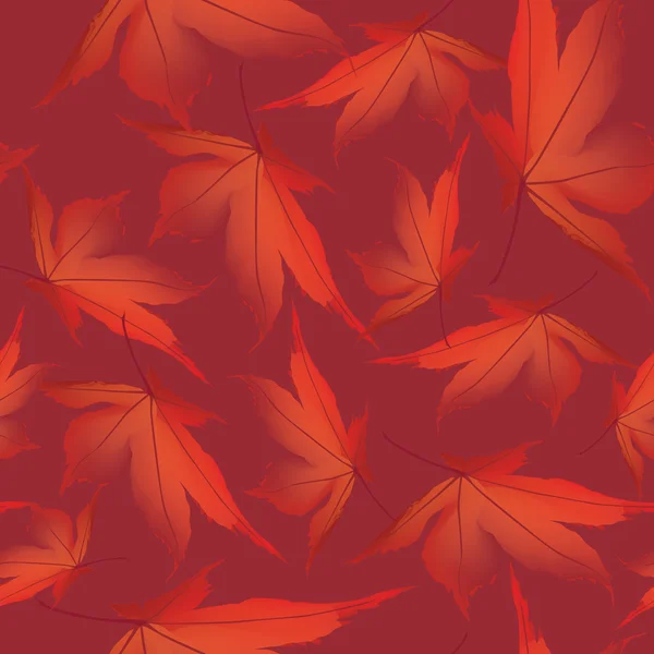 Осенние кленовые листья бесшовный фон — стоковый вектор