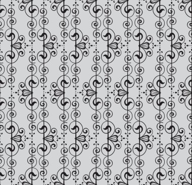 Floral seamless pattern. Flower vector motif on white background. Elegant wallpaper.