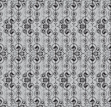 Floral seamless pattern. Flower vector motif on white background. Elegant wallpaper.