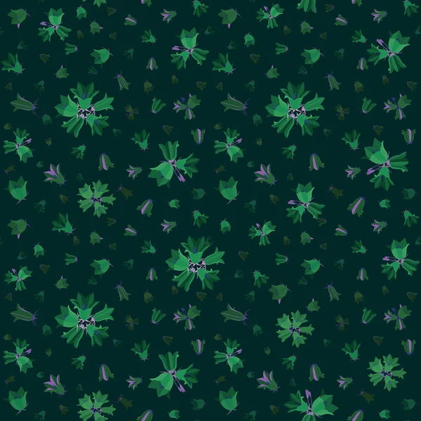 çiçekler bluebells ile soyut çiçek seamless modeli. gece parti arka plan.