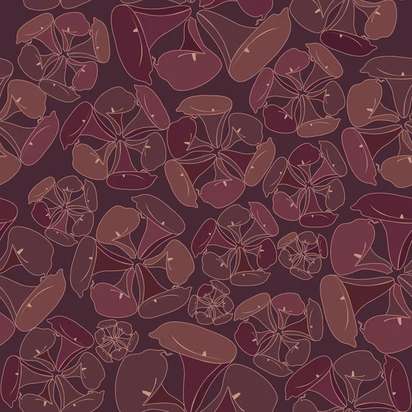 çiçek seamless modeli. kahverengi zemin çiçek cal vektör motif. zarif duvar kağıdı.