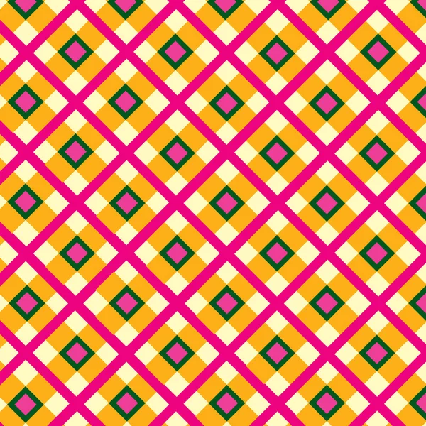 Tissu de coton à carreaux motif sans couture — Image vectorielle