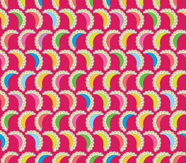 Floral pattern seamless. Flower vector motif on pink background. Elegant wallpaper. — Stock Vector