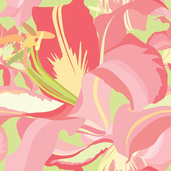 Patrón floral sin costuras. Fondo vector flor. Fondo de pantalla elegante . — Vector de stock