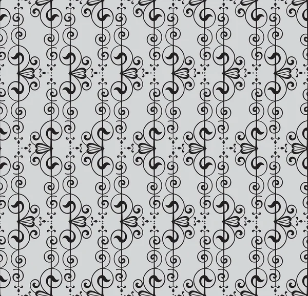 Floral seamless pattern. Flower vector motif on white background. Elegant wallpaper.