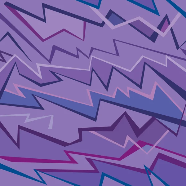 Abstrakte nahtlose Muster. Blitz Ornament auf violettem Hintergrund — Stockvektor