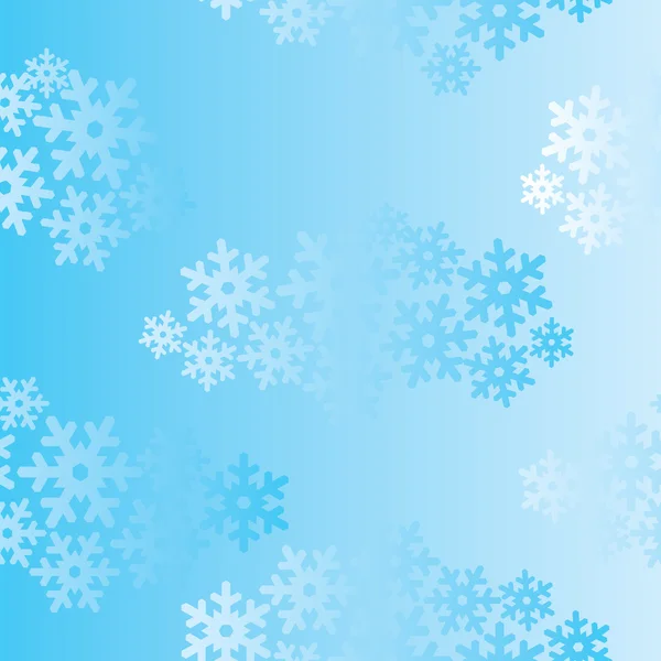 Snowflakes seamless pattern, christmas snow background. — Stock Vector