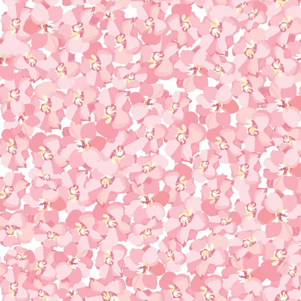 Fundo sem costura floral. Padrão de flor suave. Textura vectorial Primavera . — Vetor de Stock