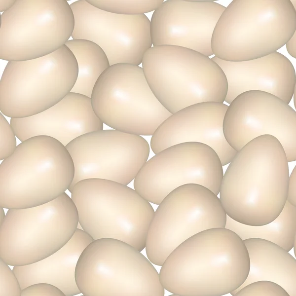 Eggs seamless background — Stock Vector