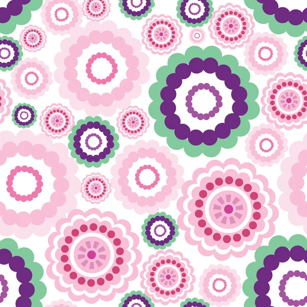 Abstrait fond floral multicolore — Image vectorielle