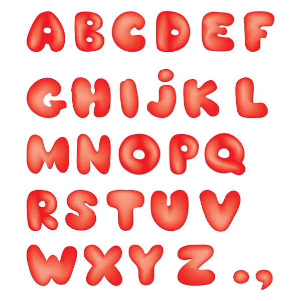 Alphabet de bande dessinée vectorielle avec toutes les lettres — Image vectorielle