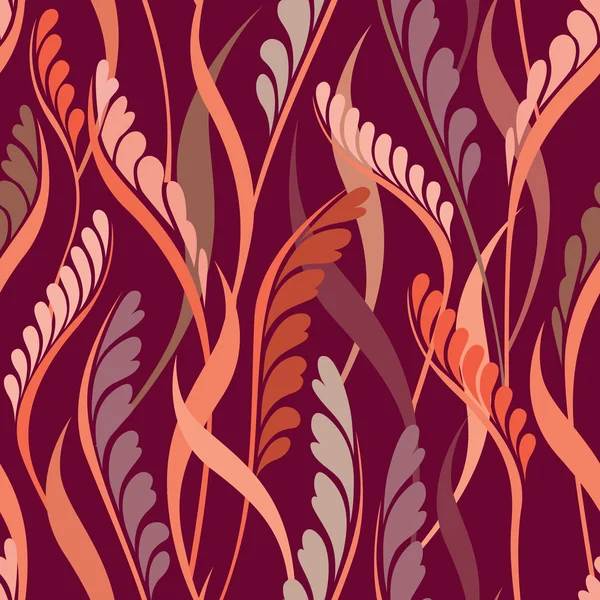 Fondo sin costuras flor. Patrón vectorial floral . — Archivo Imágenes Vectoriales