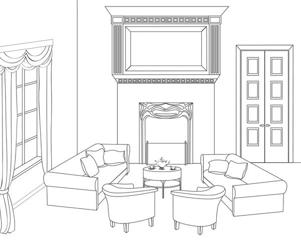 Homework One Point Perspective Room Drawing Ic Tasarim Tasarim Oda Mimari Cizimler
