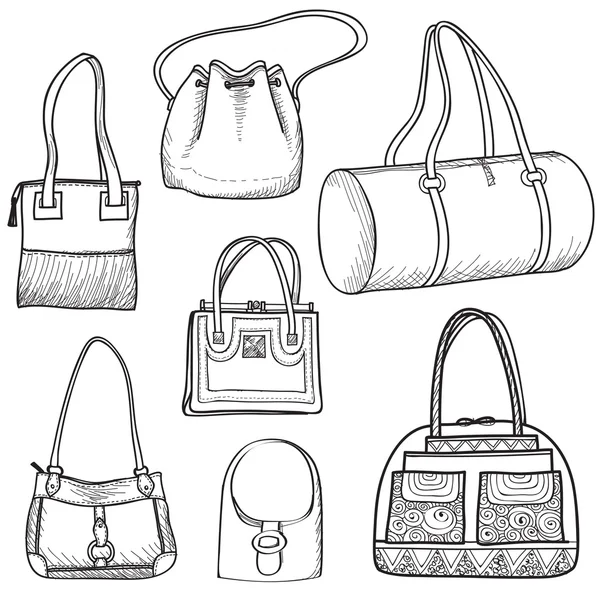 Ensemble de sacs à main . — Image vectorielle