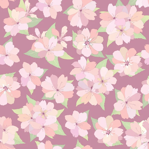 Floral seamless background. — Stock Vector