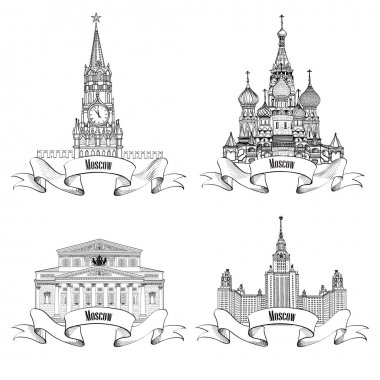 Moscow City Label set