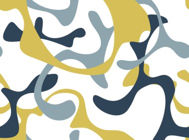 Damlacıklı soyut geometrik desen. Organik akış biçimleri. Kaotik noktalı, şekilli, organik ve soyut arkaplan. El çizimi çiçekli arkaplan tasarımı