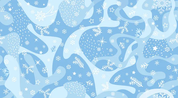 Navidad Icono Vacaciones Sin Fisuras Patter Fondo Ornamental Nieve Invierno — Foto de Stock