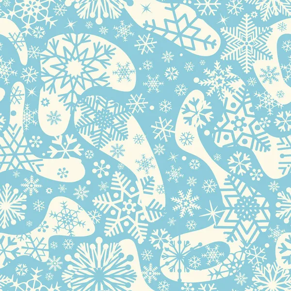 Winter Snow Seamless Pattern Christmas Holiday Pattern Dots Snowflakes Seasonal — Stock Photo, Image