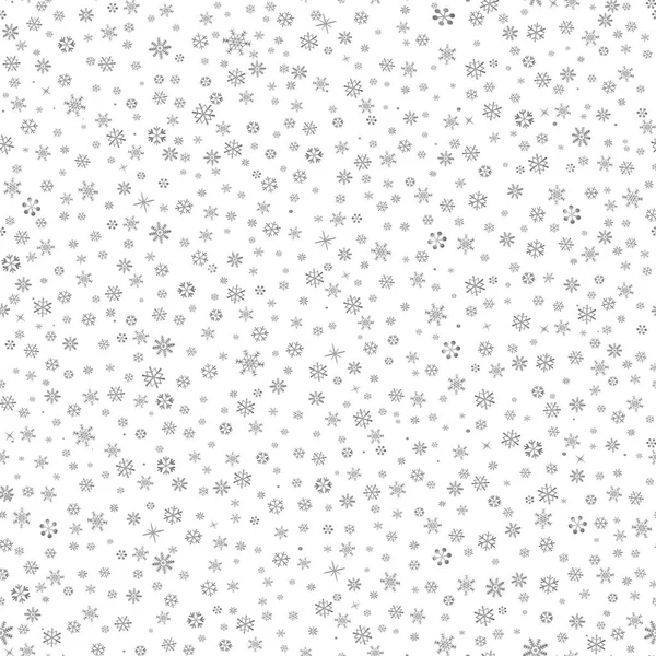 Snow Seamless Pattern Abstraktní Květinový Zimní Vzor Tečkami Vločkami Sezónní — Stock fotografie