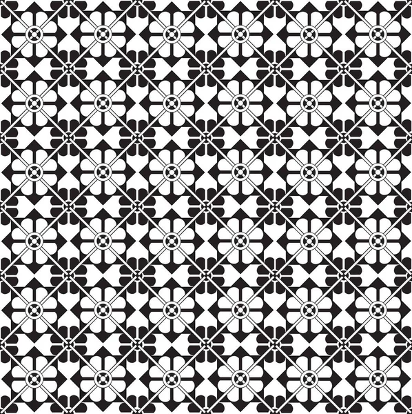 Abstract Arabesque Seamless Pattern Linear Floral Ornament Artistic Geometric Backdrop — Stock Photo, Image