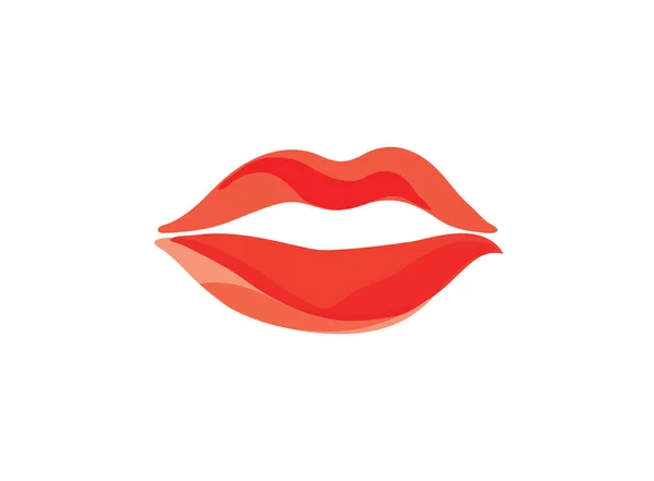 女の唇だ セクシーな赤い唇の線がイラストを描きました パステルカラーの美しい女性の唇のロゴ カード バナー ポスター チラシに適したデザインコンセプト ロイヤリティフリーのストック画像