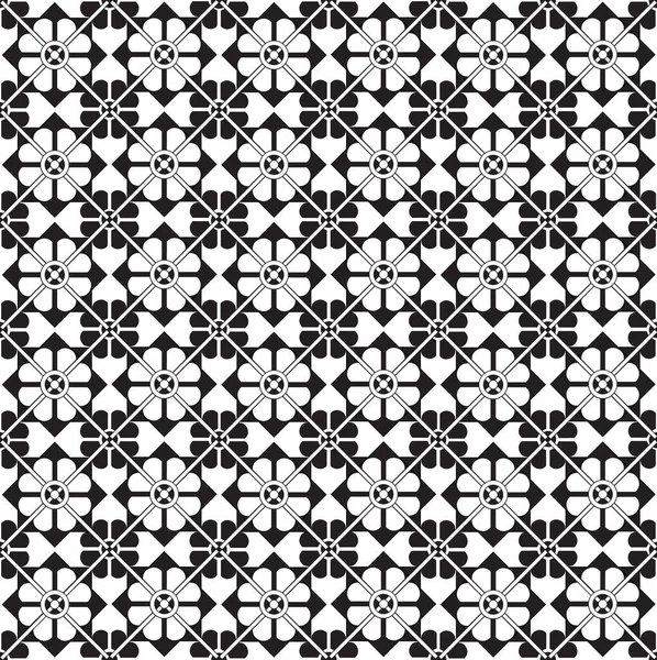 Abstract Arabesque Seamless Pattern Linear Floral Ornament Artistic Geometric Backdrop Stock Photo