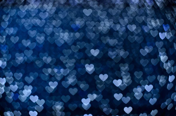 Muitos pequenos corações brilhantes — Fotografia de Stock