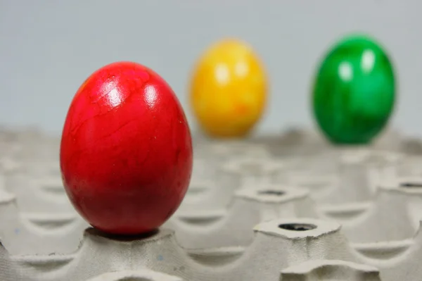 bir dizi renkli Paskalya yumurtaları