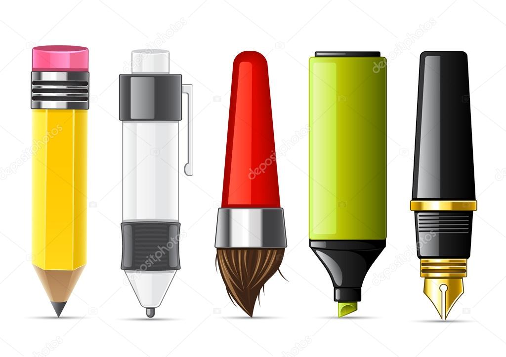 Stationery collection Stock Vector Image by ©yurakr 18131087