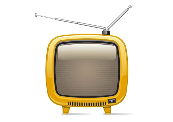Żółty tv — Wektor stockowy