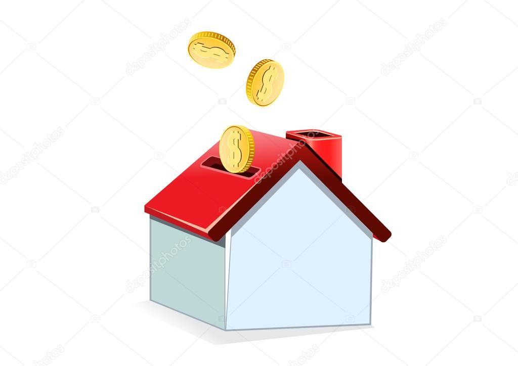 House and coins