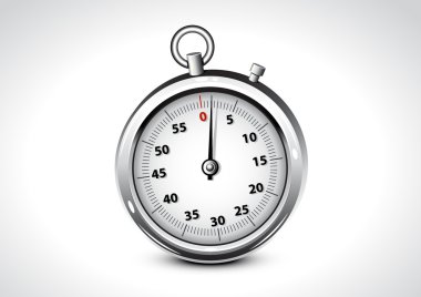 gerçekçi gümüş Chronometre