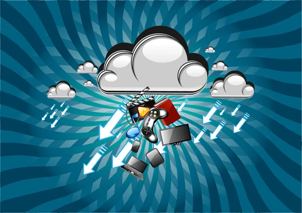 Wolken technologie — Stockvector