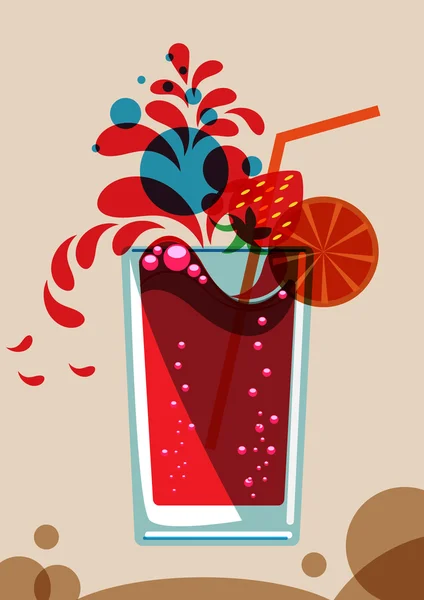 Cocktail de verão — Vetor de Stock