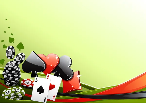 Pokerachtergrond — Stockvector