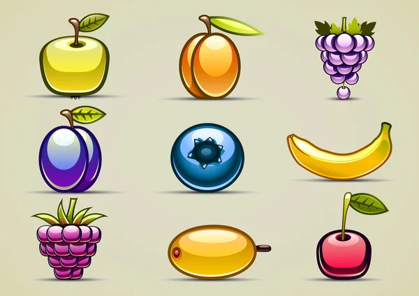 Colección de frutas dos — Vector de stock